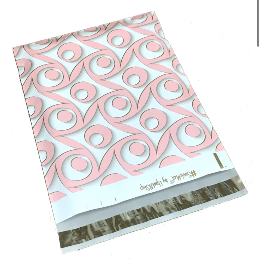 50 10X13 Pink Swirl Poly Mailers - Picture 6 of 6